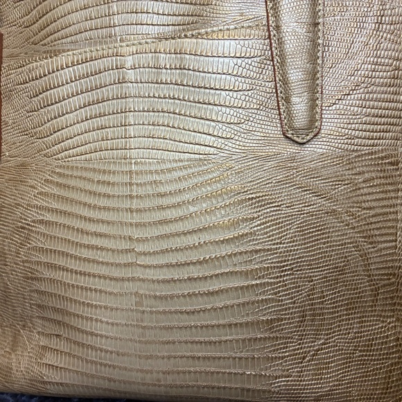 Brahmin Medium Asher Cabana Vineyard Stripe Crocodile Embossed Leather Tote Bag - Picture 5 of 15